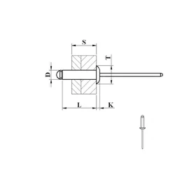 IIT 4014 INOX-INOX NYIT.FÉLG.FEJ. RIVCO