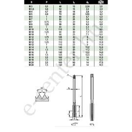 Anyamenetfúró M16 WS B 3070