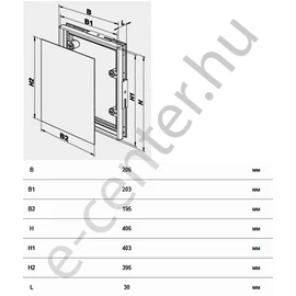 Burkolható csempeajtó 20x40 csempézhető, Vents