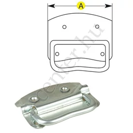 Ládafogantyú fekete 110 mm