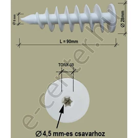 Hungarocell tipli 90mm, 4,5 mm