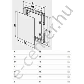  Burkolható csempeajtó 20x20 csempézhető, Vents