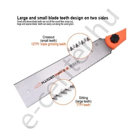 Japán fűrész két oldalon fogazott, Harden