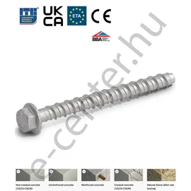 Betoncsavar hatlapfejű 6x40 Rawlplug