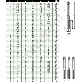 Kézi menetfúró WS M 8 /3db B 3010