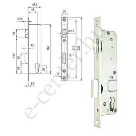 Zár 3397/35/G portálzár görgős (5G)