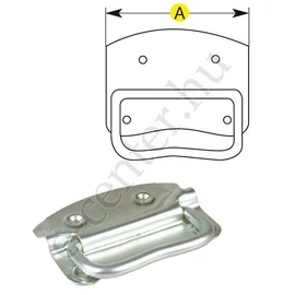 Horganyzott ládafogantyú 90 mm