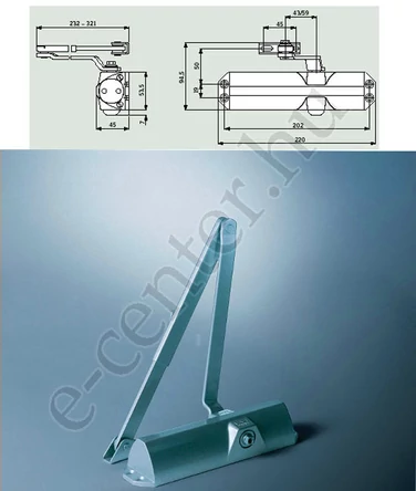 Dorma TS-68 ajtócsukó fehér