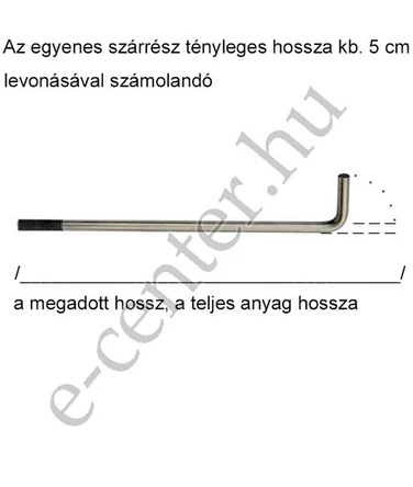 Szelemencsavar M16X450