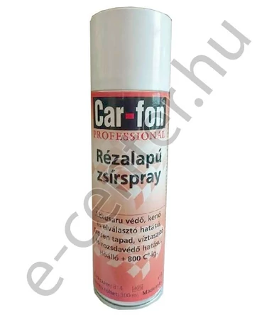 Rézspray 300ml, + 800 celsius fok, rézalapú zsírspray, car-fon