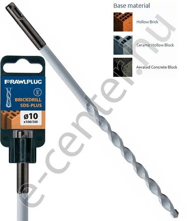 Üreges tégla fúró 8x310, Rawlplug Brickdril