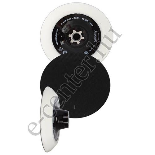 Tépőzáras szivacsos gumitányér, csiszolótányér 125mm Abraboro