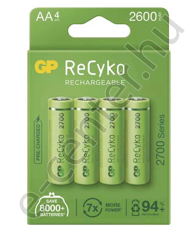 Akkumulátor GP AA 2700 mA ceruza 1db Recyko 1 db