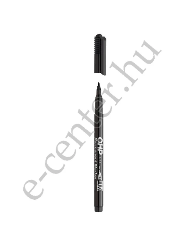 Alkoholos marker, OHP, 1-1,5 mm, M, ICO, fekete