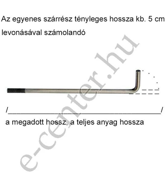 Szelemencsavar M16X450