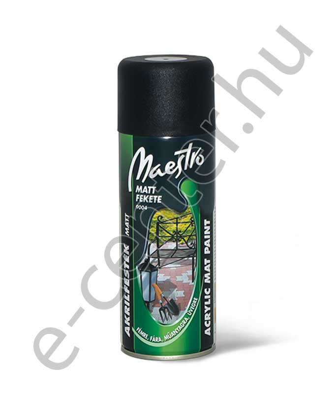 Akril festék spray matt fekete Maestro 600 ml