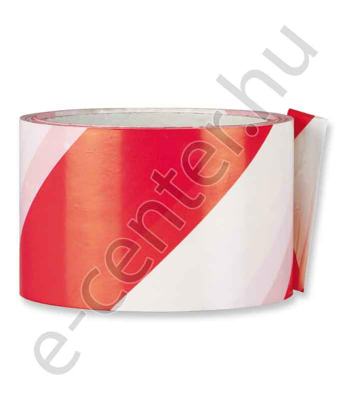 Jelzőszalag öntapadó piros-fehér 60 mm x 33 m