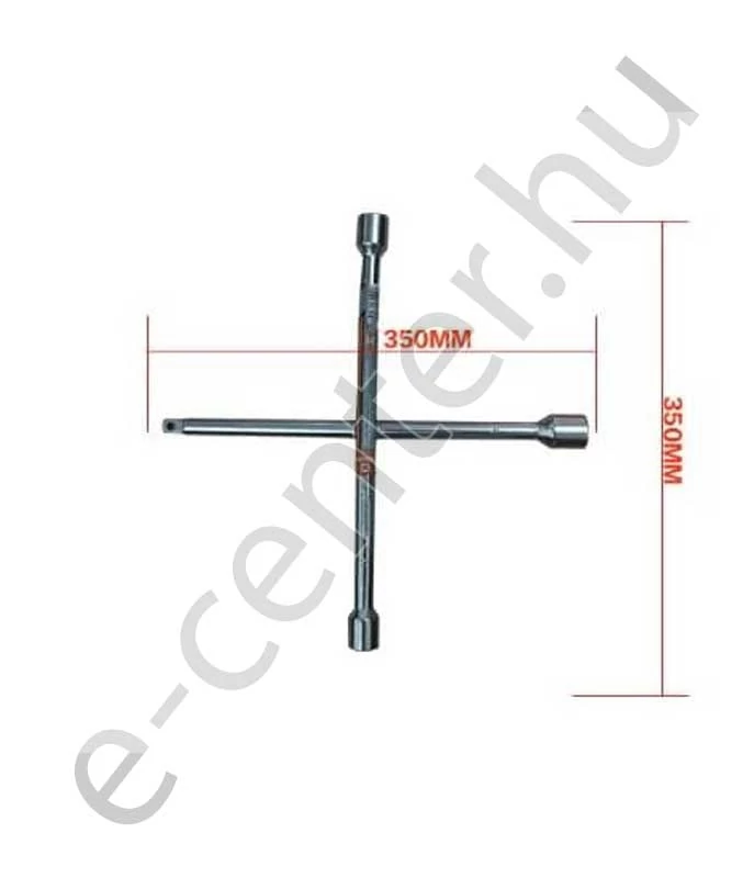 Keresztkulcs 350 mm, 17x19x21x1/2